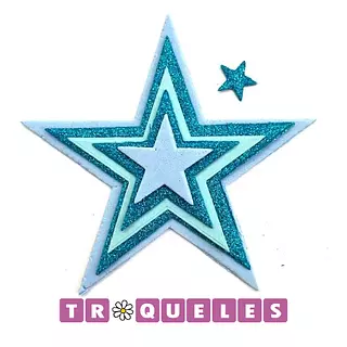3392 Troquel Estrellas * 6 Pz