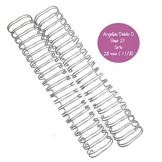 Argollas para Cinch Plateada 1 1/8 * 2 Pz