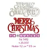 3432 Troquel Merry Chritsmas