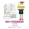 3455 Troquel Niña con Regalos Navidad