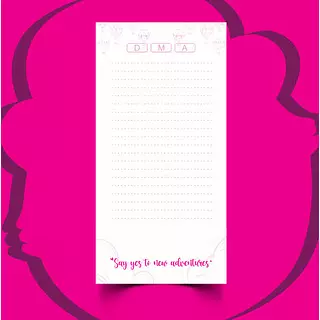 100 Hojas para Libreta Globos Magenta