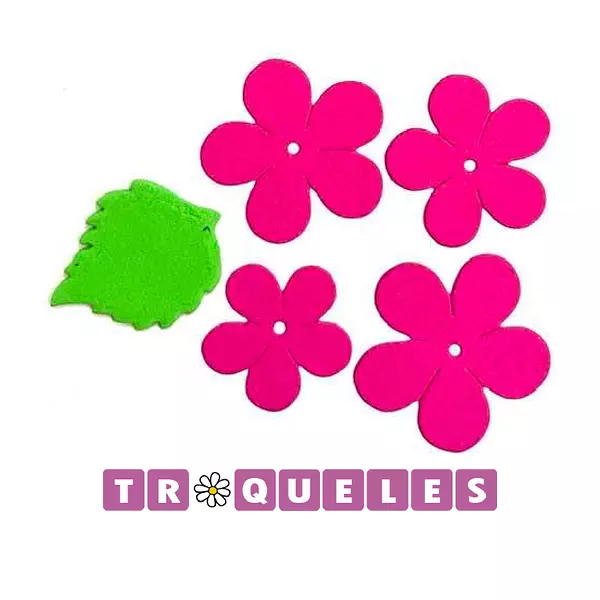 3363 Troquel Flores 5 Petalos