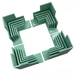 Guia Esquinas Para Cajas Verde Menta