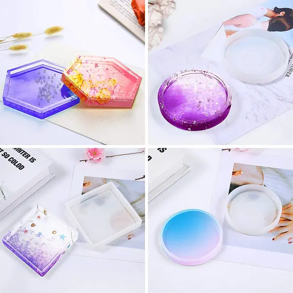 Molde Silicona Porta Vasos Diferentes Formas