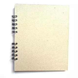 Agenda Mediana Tapa Gris Y Hojas Blancas * 90 Hojas