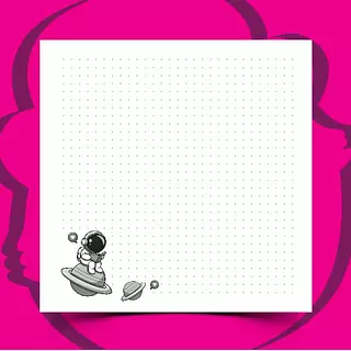 100 Hojas Puntos Astronauta