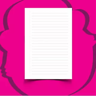 100 Hojas Lineas Basicas Magenta