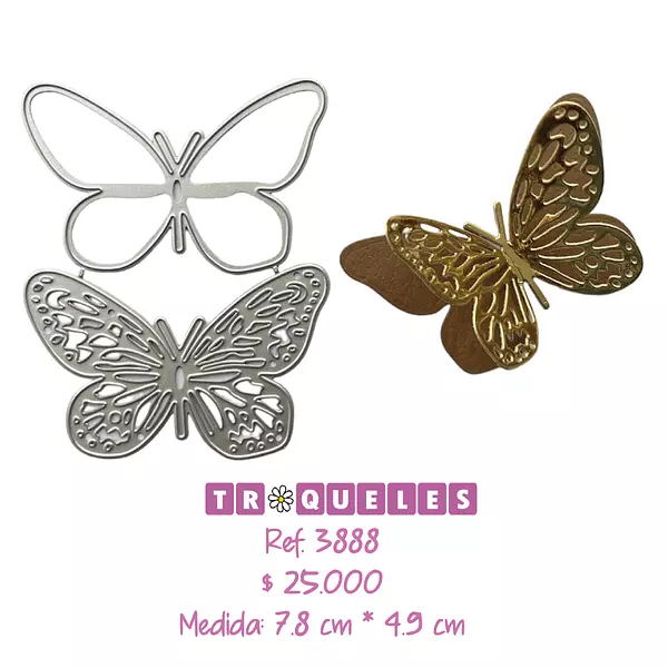 3888 Troquel Mariposas