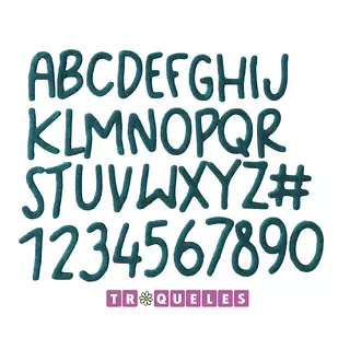 3876 Troquel Abc Mayuscula