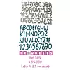 3876 Troquel Abc Mayuscula