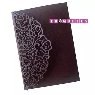 3900 Troquel Borde Y Sobre Rosas