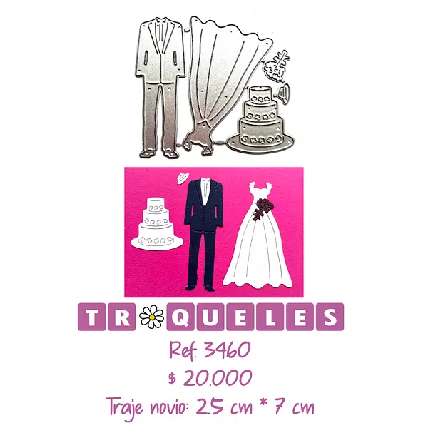 3460 Troquel Trajes de Novios