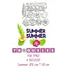 3461 Troquel Summer con Flores Tropicales