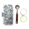 Kit De Sellado Lacre Plateado * 150 Cuentas