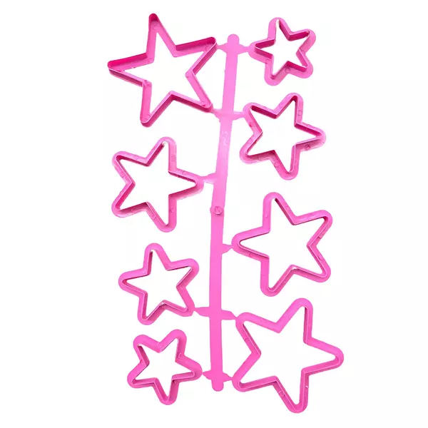 Molde Plástico Estrellas * 8 Pz