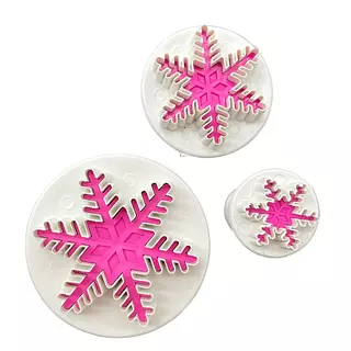 Molde Plástico Expulsor De Copos De Nieve