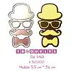 3463 Troquel Gafas, Sombrero y Bigote