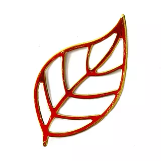 12 Hojas Caladas Doradas