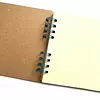 Agenda Cuadrada Tapa Cafe y Hojas Beige * 50 Hojas