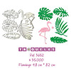3652 Troquel Hojas Tropicales Y Flamingo